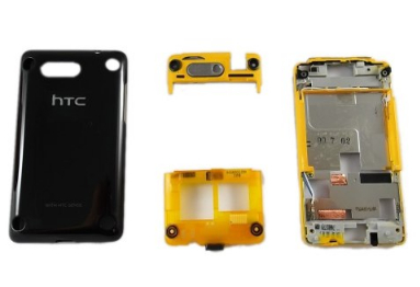 Carcasa Htc Aria G9 Negro Con Amarillo